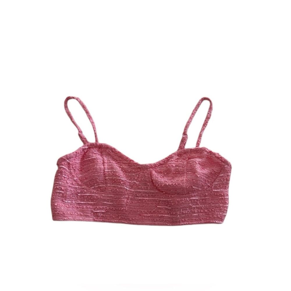 Hot and delicious pink bustiers crop top small new with tags